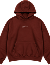 Essential Hoodie Printed -Buyrgandy