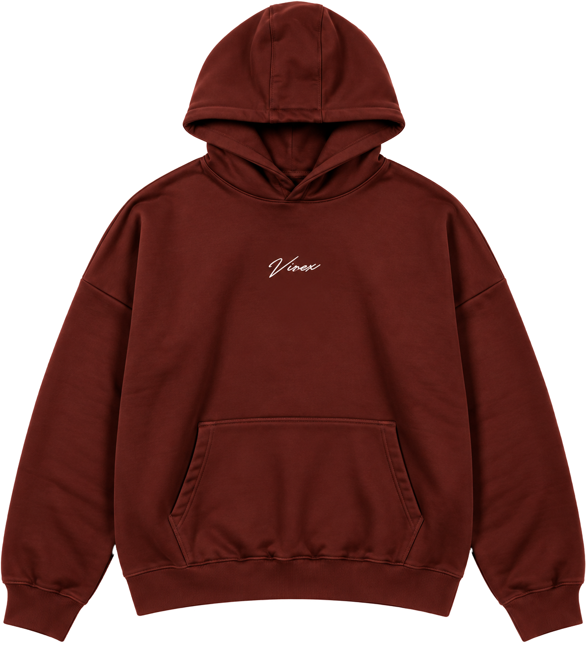 Essential Hoodie Printed -Buyrgandy