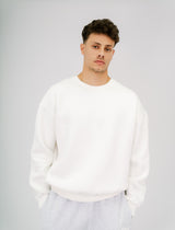 ِEssential Crewneck - white