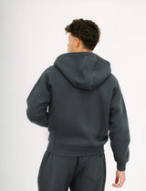 Dark Gray Essential Zip-Up Hoodie