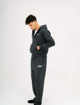 Dark Gray Essential Zip-Up Hoodie
