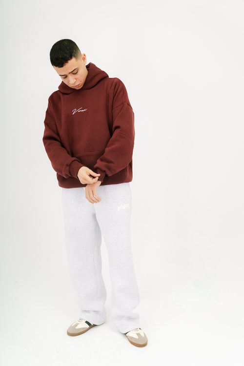 Essential Hoodie Printed -Buyrgandy