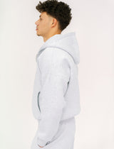 Light Gray Essential Zip-Up Hoodie