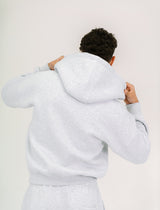 Light Gray Essential Zip-Up Hoodie