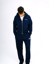 Navy Essential Zip-Up Hoodie